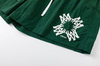 AMIRI Straight-Leg Mid-Length Logo-Print Swim Shorts