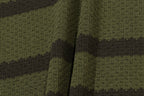 AMIRI Striped Pointelle-Knit Polo Shirt